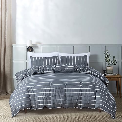 Miniatura 10 de HSKIKWN Juego de funda de edredón de flor de ciruelo, tamaño individual, color azul, 68 x 90 pulgadas, suave, de microfibra, ligero, suave, blanco,