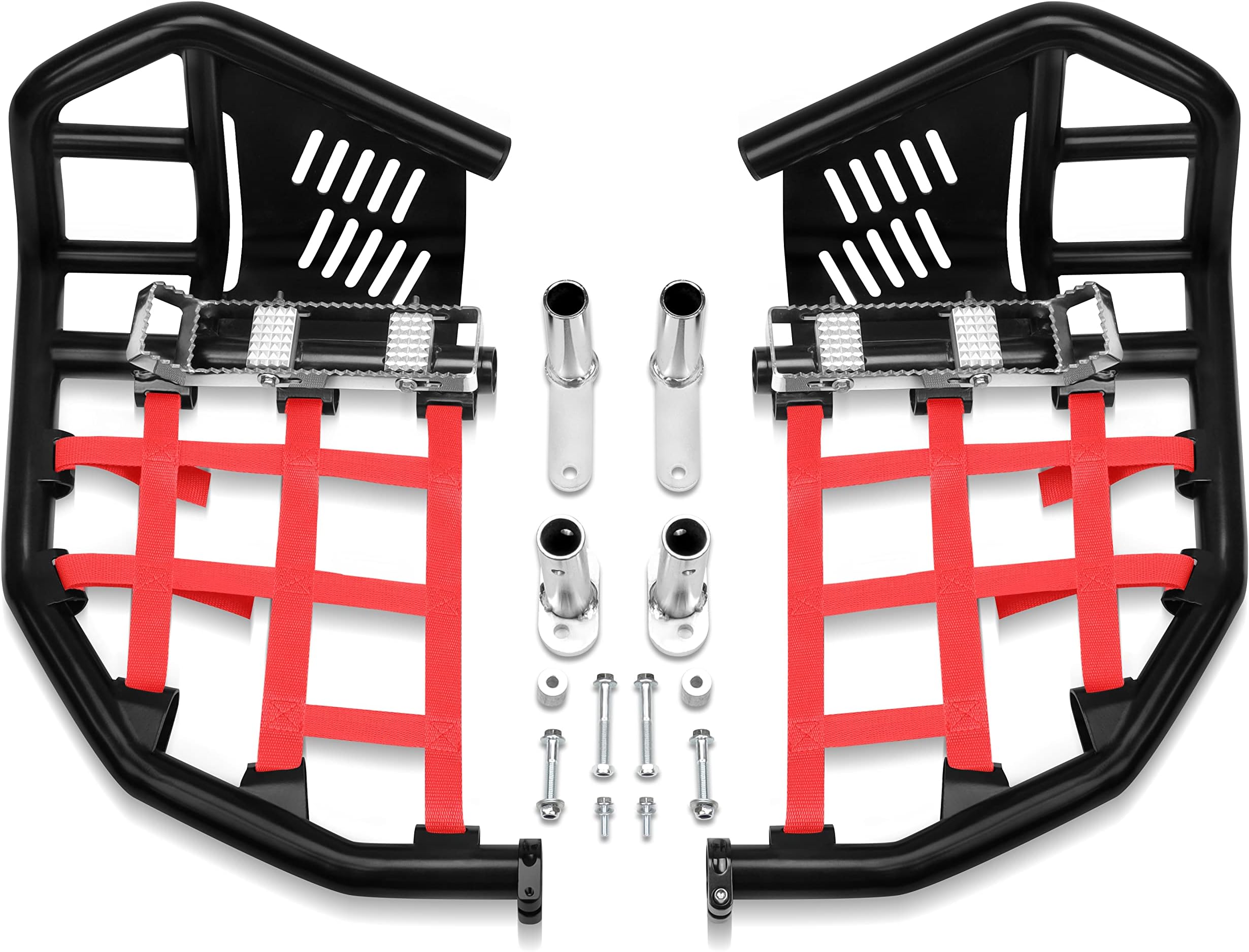 Nerf Bars Pro Peg Compatible with Honda All Years Sportrax 400 TRX 400EX 400X (Red)