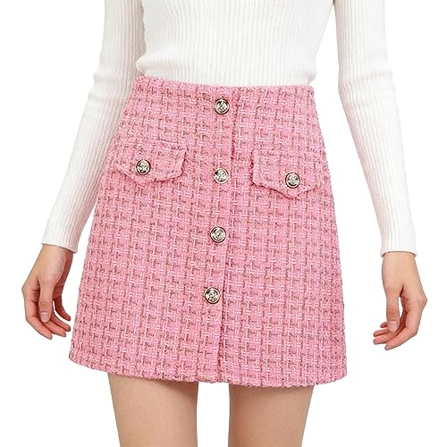 Women Plaid Mini Skirt Fall Cute Pencil Bodycon A Line