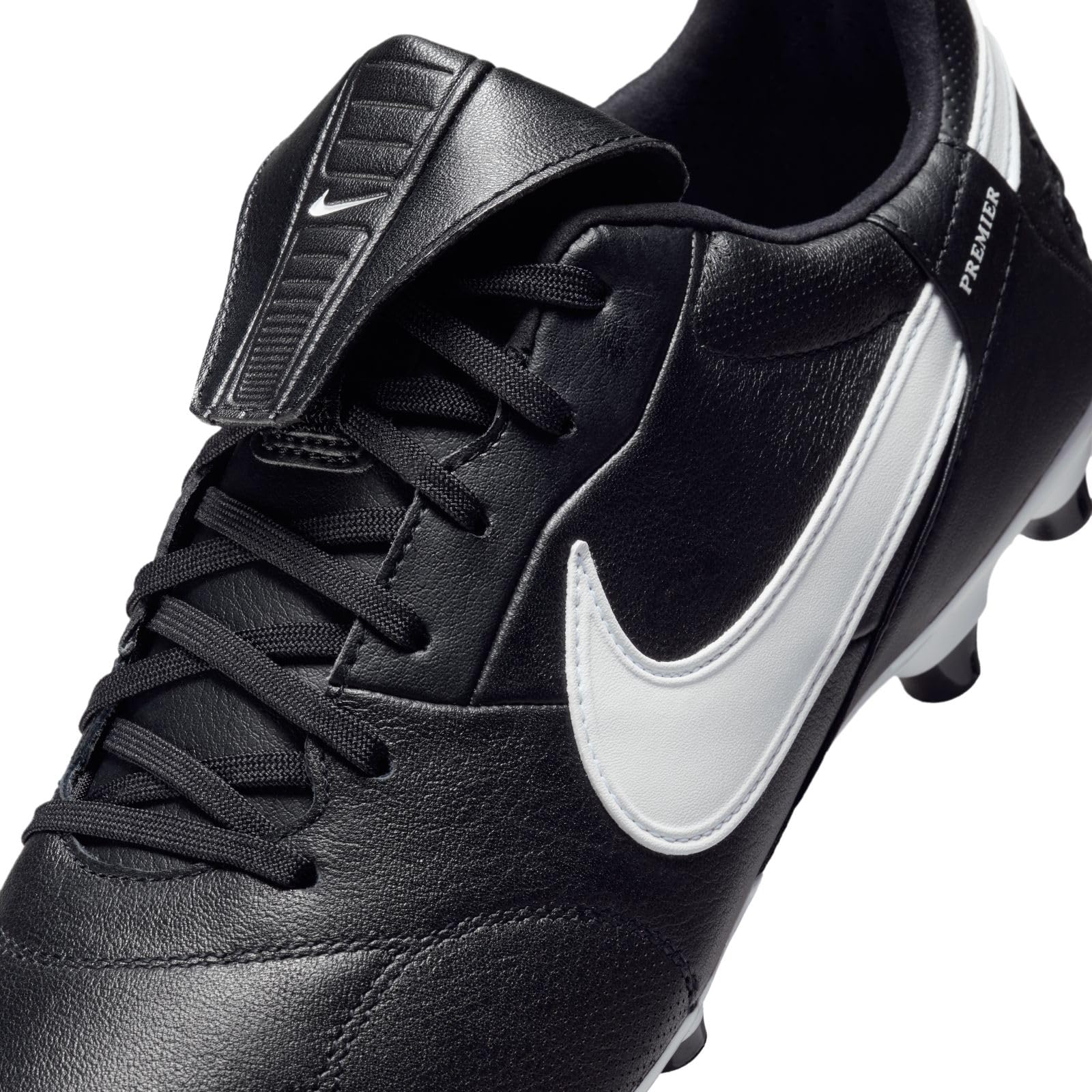 Nike Premier 3 FG Low-Top Soccer Cleats (HM0265-002, Black/White) Size 8