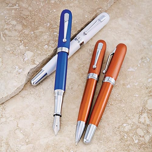 Vista 8 de MONTEVERDE Rodeo Drive Pluma Estilográfica a todo color (azul) - Punta mediana