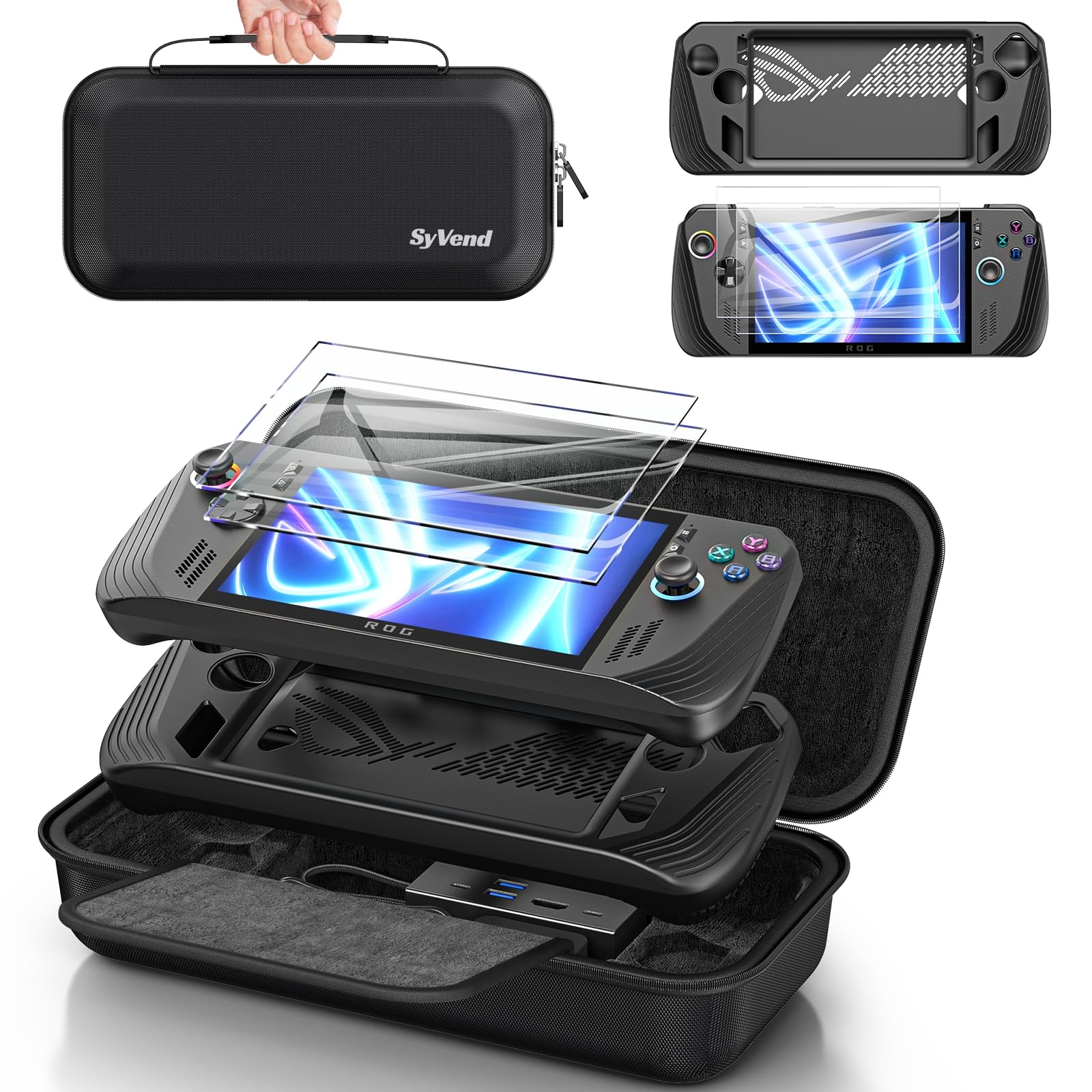 Funda de transporte 3 en 1 compatible con ROG Ally X