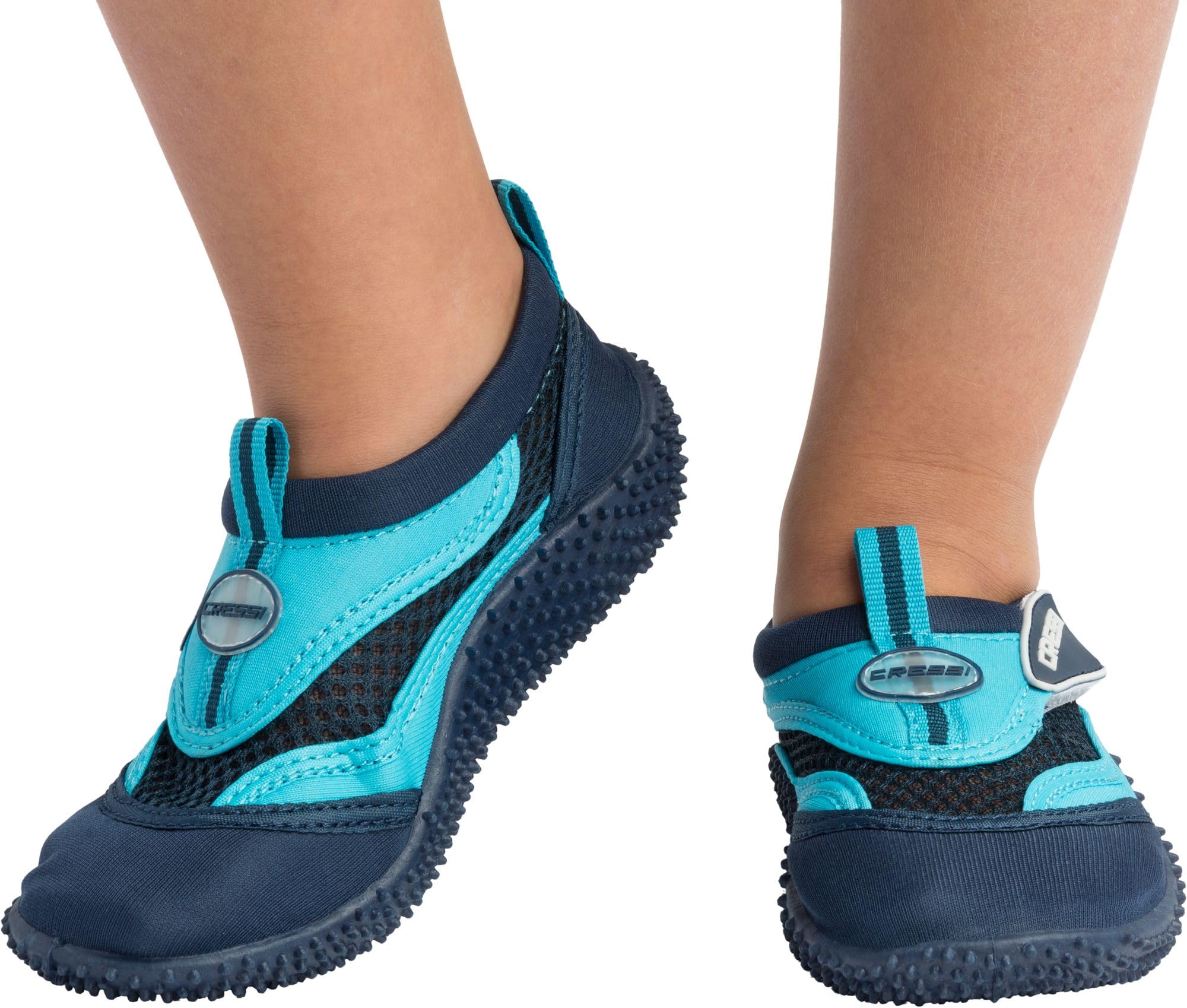 CRESSI Coral JR Chaussures de Plage et d’Eau pour Enfants Respirantes en Néoprène avec Semelle Antidérapante Protection contre Rochers Oursins Sable Chaud Idéales Piscine Mer et Bateau