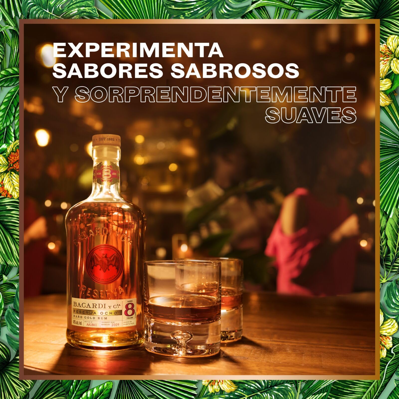 BACARDÍ Reserva 8 Ron Caribeño Premium 40% ALC. 70 cl 700 ml 8 Años