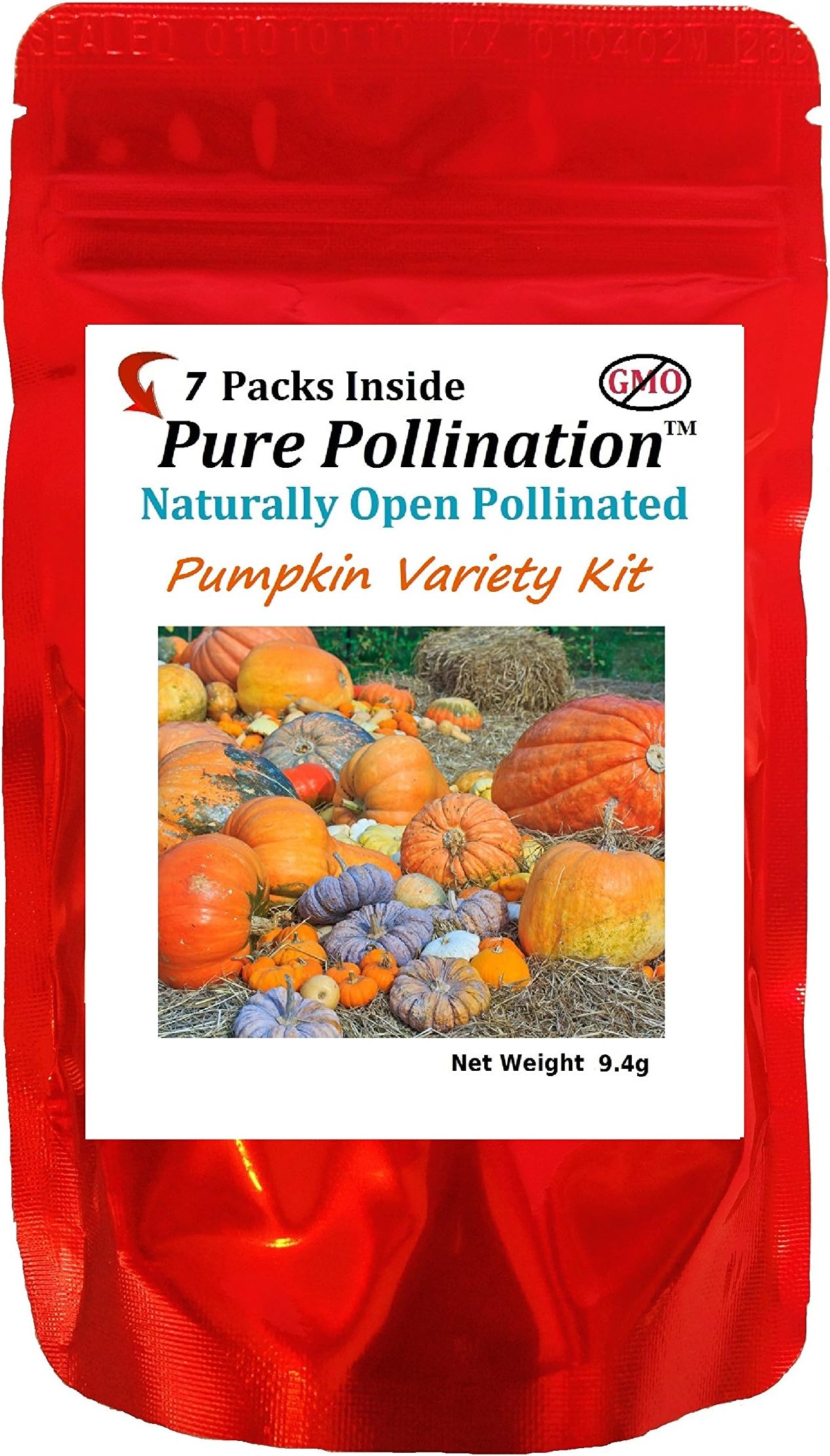 7 American Grown Pumpkin Variety Seed Pack Heirloom Garden Open Pollinated Non-GMO