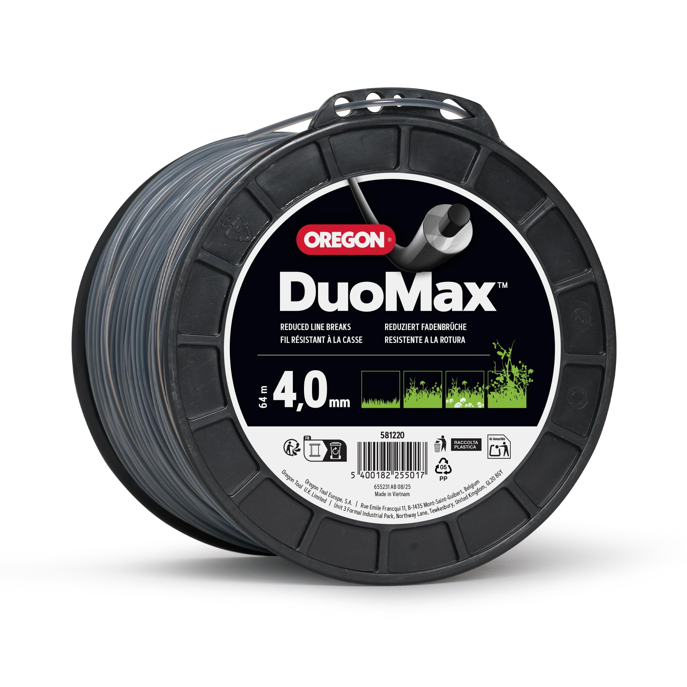 Oregon Maehfaden Duoline 4,0mm x 64m Professionnel maehfaden Fil de coupe