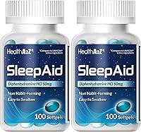 Vista 11 de Ayuda para dormir HealthA2Z, cápsulas blandas de difenhidramina 50 mg, ayuda a un sueño profundo y reparador (250 unidades)