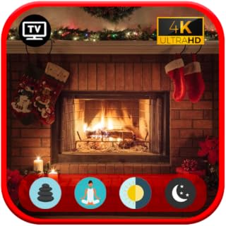 Holiday Hearth: Christmas Music with Crackling Fireplace 🎄🔥🎅 Ambience For Tablets & Fire TV - NO ADS