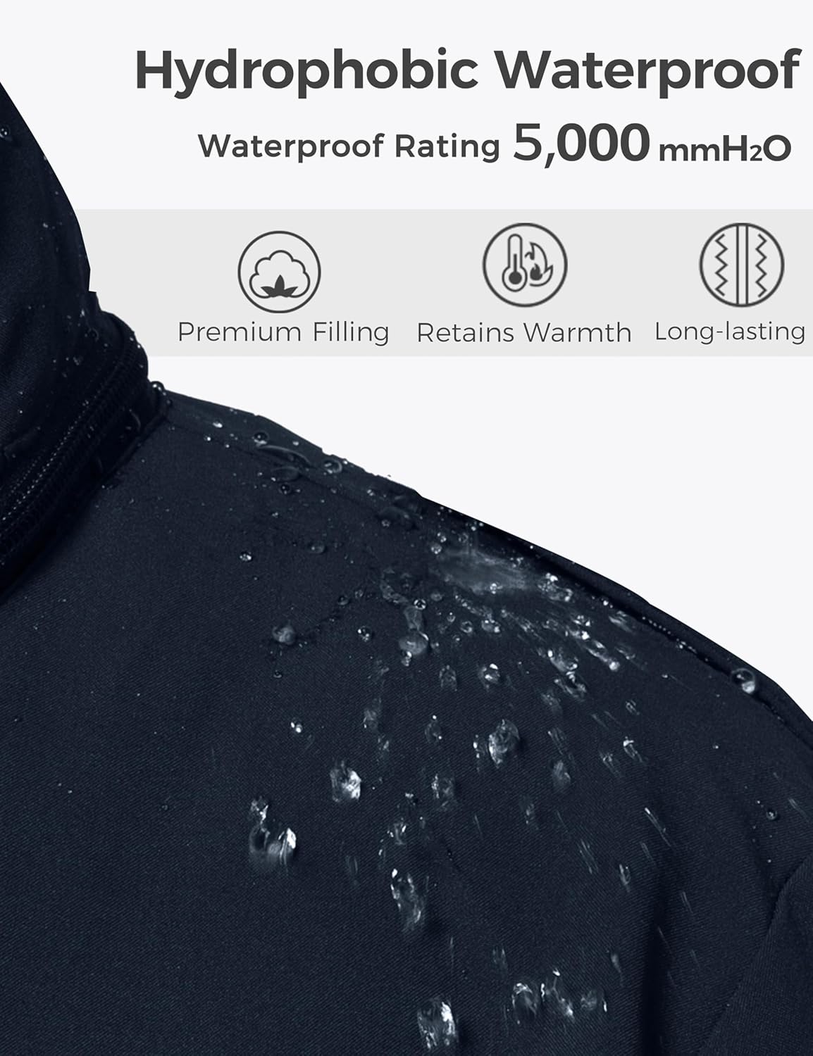 wantdo Men's Big and Tall Winter Coat Warm Long Puffer Jacket Thicken Snow Parka Outerwear with Removable Hood - Image 5