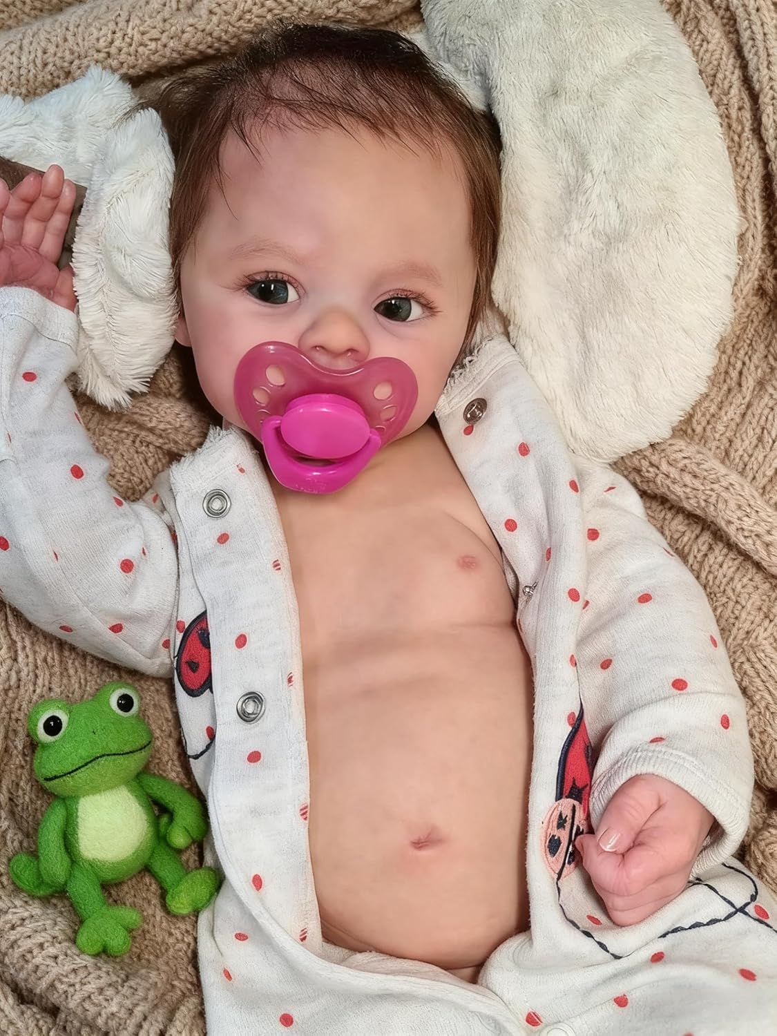 Anano Reborn Toddler Dolls Boy Meadow 18' Full Body Vinyl Baby Doll Boy That Look Real Silicone Full Body Poseable Newborn Baby Doll with Open Eyes Toy Set for Kids Ages 3+