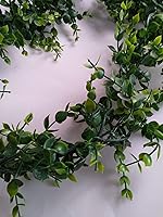 Vista 8 de Boxwood Garland Greenery for Wedding Reception Table, Fireplace Mantel, Parties, 5.5 Feet Long