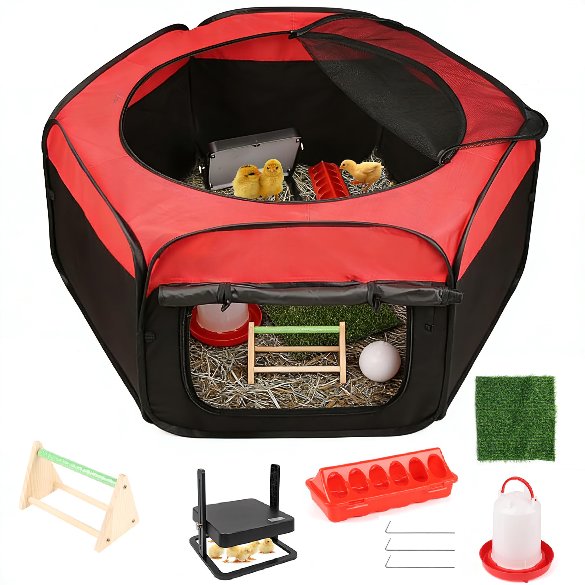 Caja de cría de Pollitos, Caja de cría de Pollitos, incubadora de Pollitos | para aves de corral, equipo de caja de eclosión, juego completo de caja de cría de pol-litos Tech