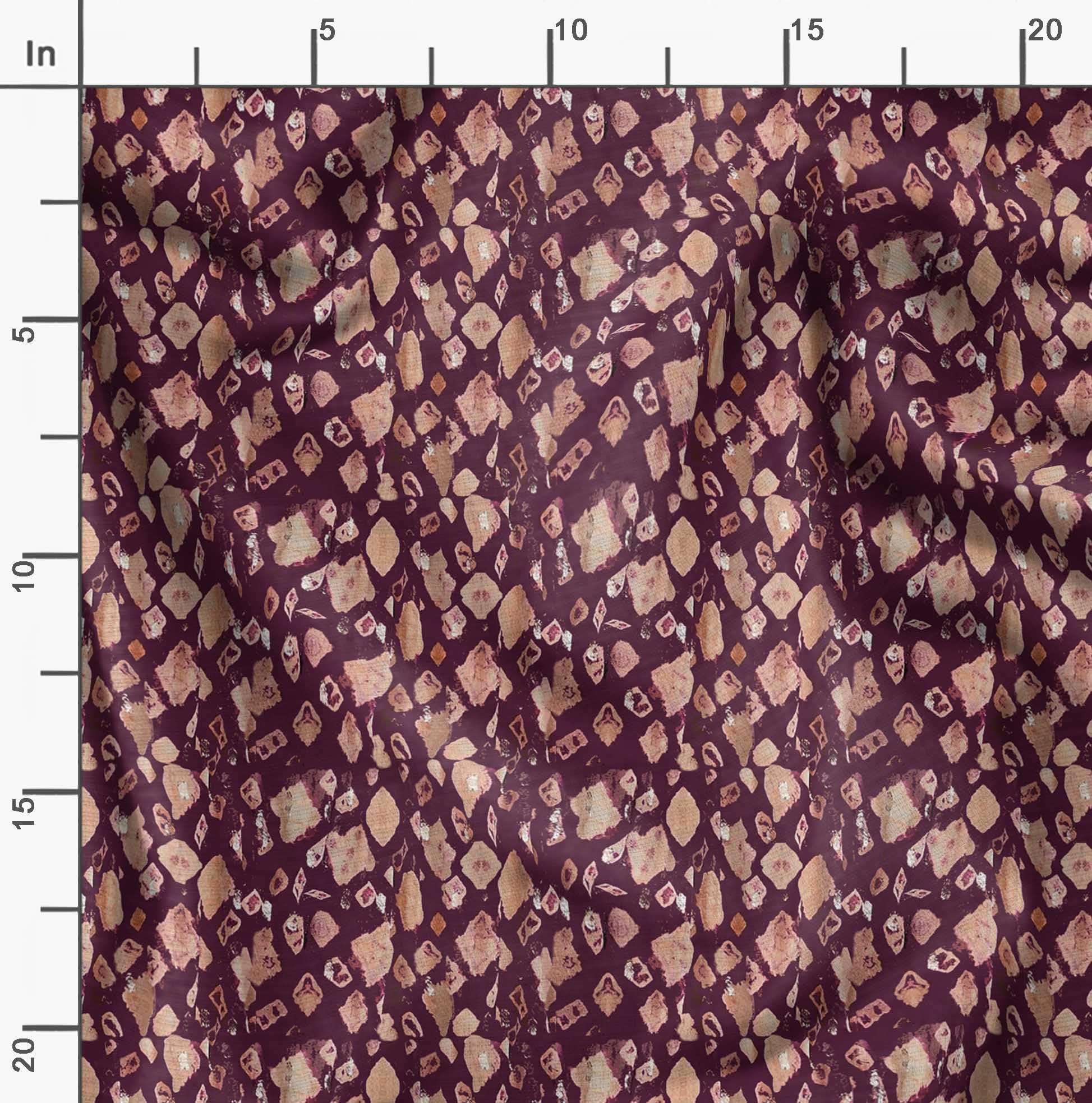 Soimoi Unstitched Crepe Fabric, 1 Yard - 42