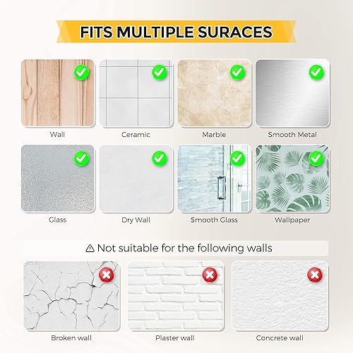 Miniatura 3 de Protector de pared para tope de puerta, parachoques de puerta para paredes con adhesivo fuerte en la parte trasera de la perilla de la puerta,