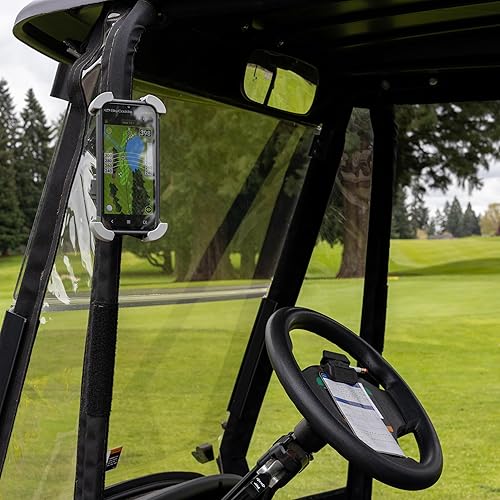 Miniatura 5 de ProActive Sports Soporte universal para teléfono con rotación de 360 grados para carritos de golf, carritos de equitación de golf, bicicleta,
