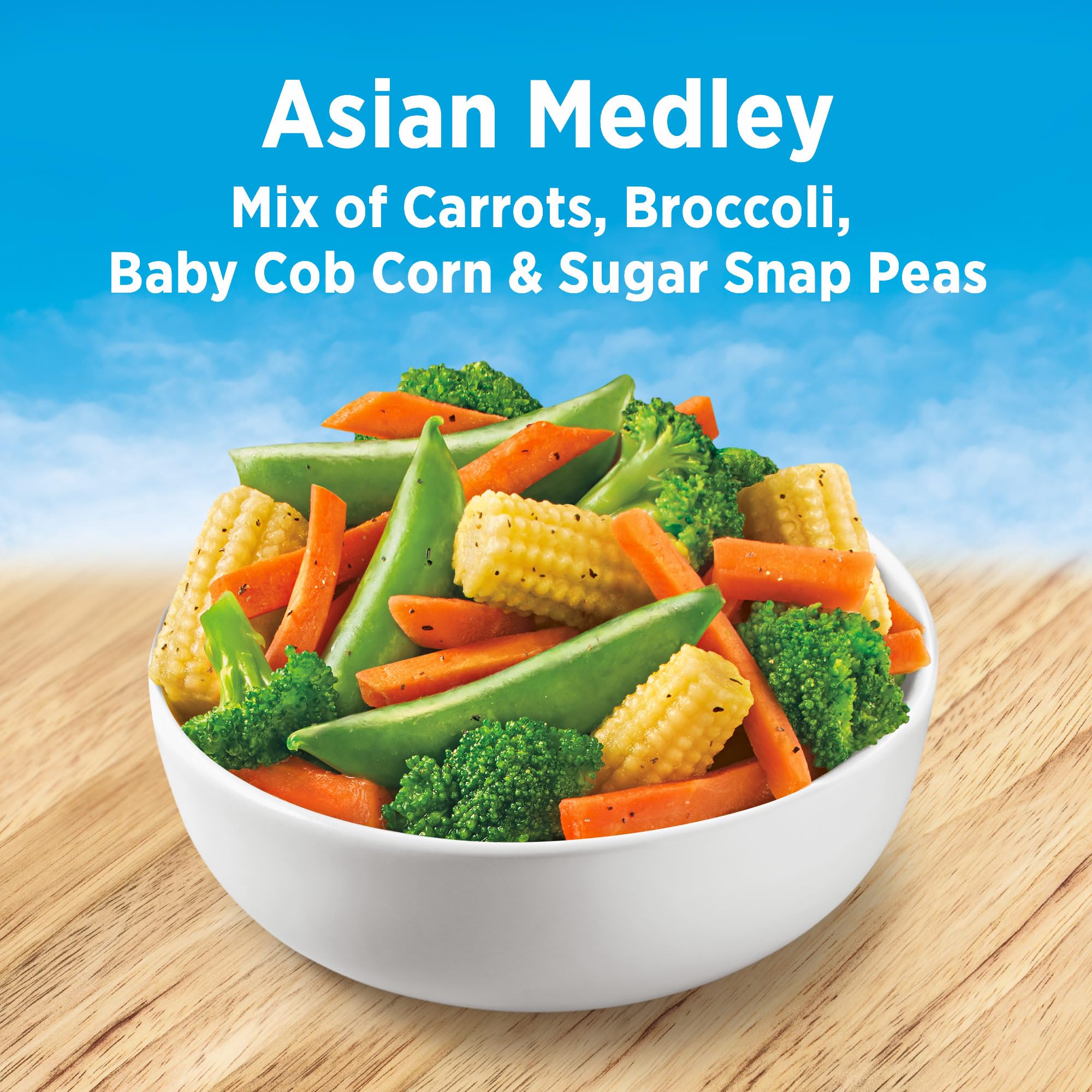 Birds Eye Steamfresh Asian Vegetable Medley Convenient Frozen Vegetables 10 8 OZ Bag — view 4