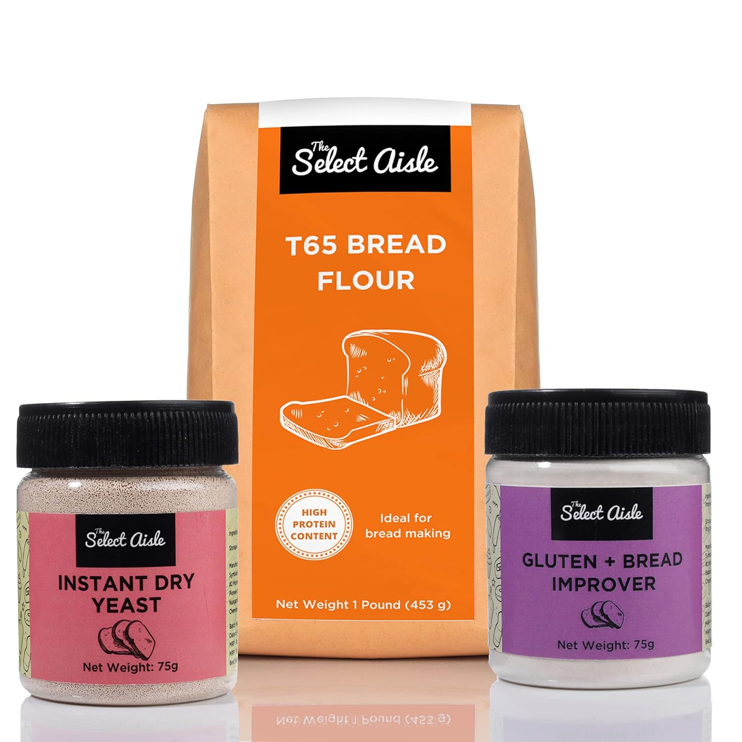 The Select Aisle’s T65 Bread Flour, Instant Dry Yeast, Gluten + Bread