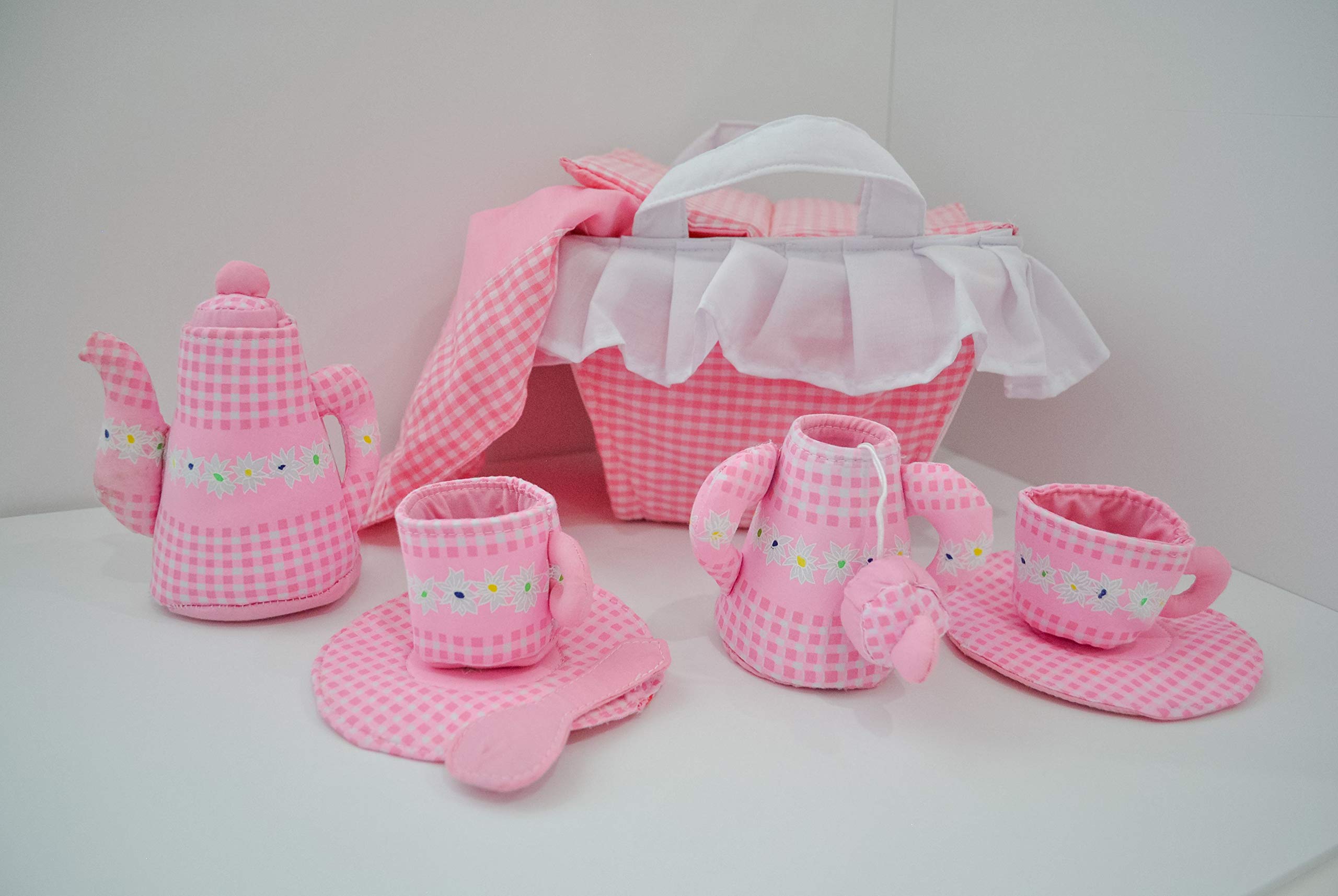 Tea Party Toy Set by Pockets of Learning | Enchanted Tea Party Adventure Soft Play Set for Toddlers and Children | Interactive Fabric Activity Gift | Cloth Pretend Play Toy