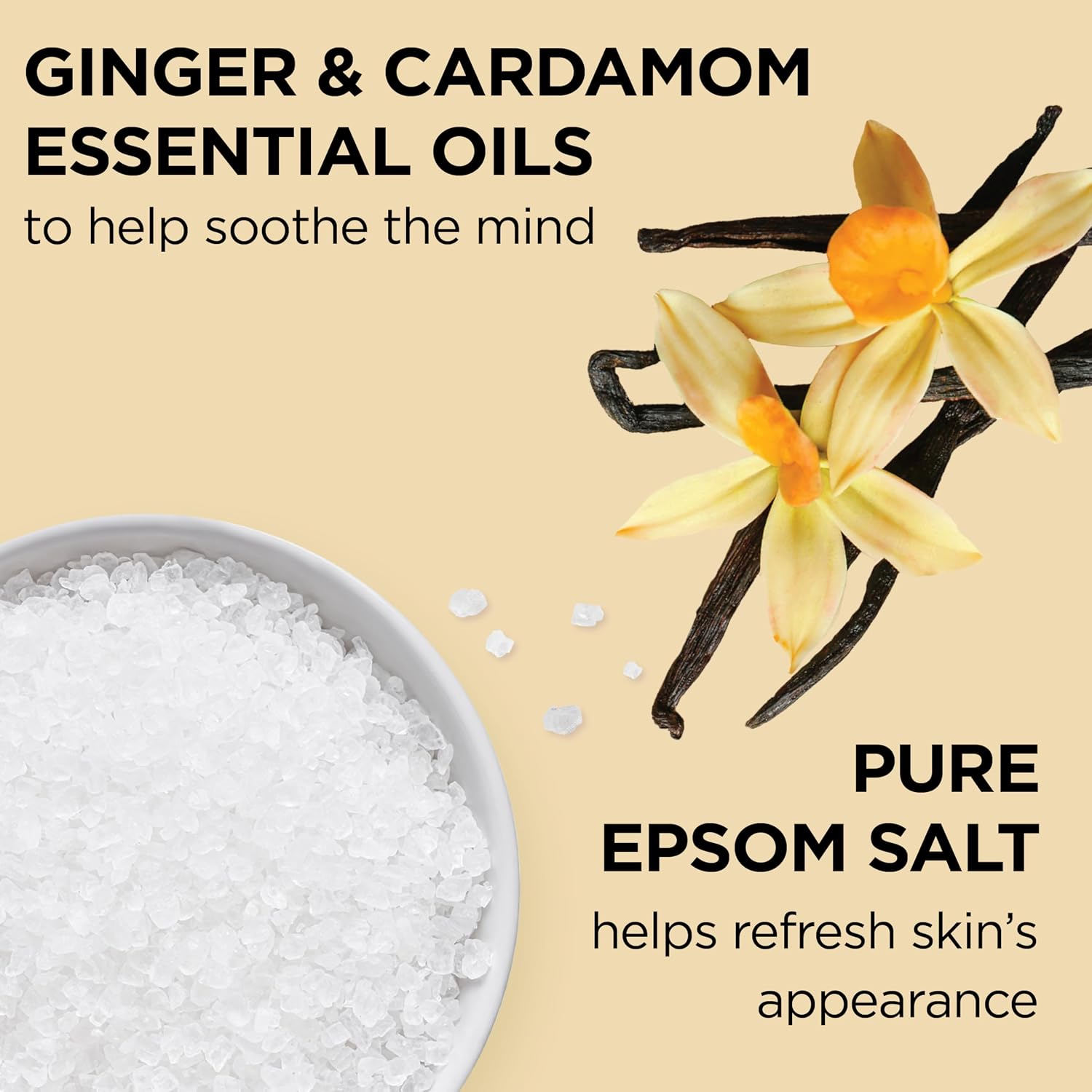 Dr Teal's Foaming Bath with Pure Epsom Salt, Vanilla Comfort, 34 fl oz (Pack of 4)