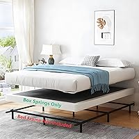 Vista 4 de 4 Inch King Size Box Spring Heavy Duty Metal Mattress Foundation with Easy Clean Cover, Noise Free,Easy Assembly