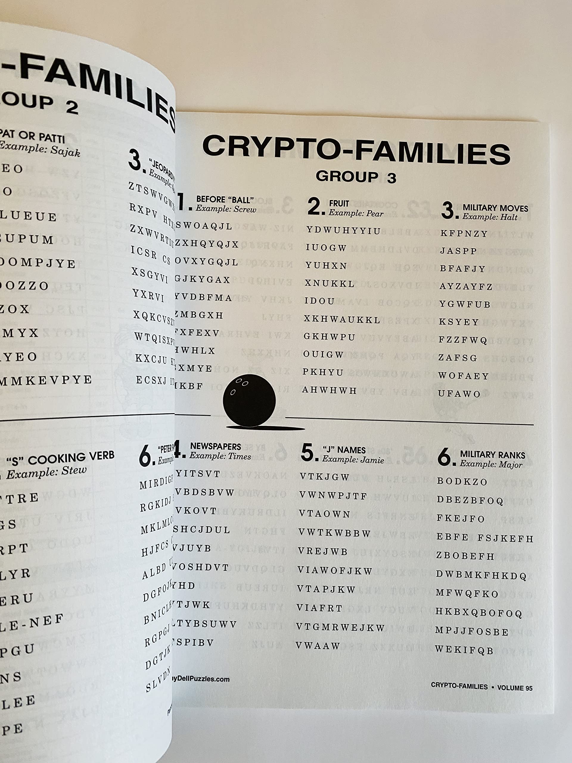 Volumes 94 and 95 of The Cryptofamilies from The Penny Press Selected  Puzzles Series Crypto-Families : Amazon.in: Toys & Games