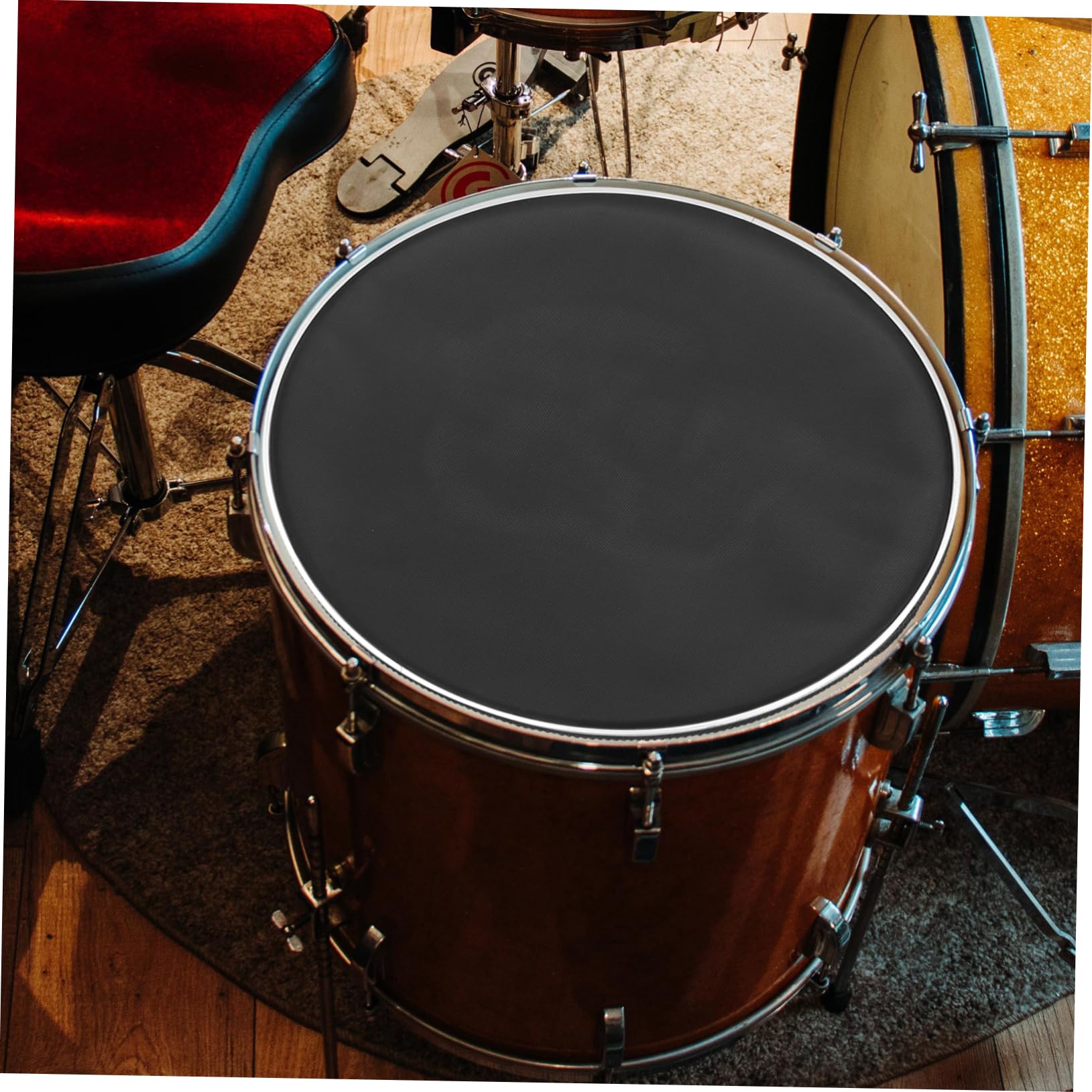 Levemolo Silent Drum Head Set 3 Pack Mesh Drum Mute Heads for Replacement Double Layer Design