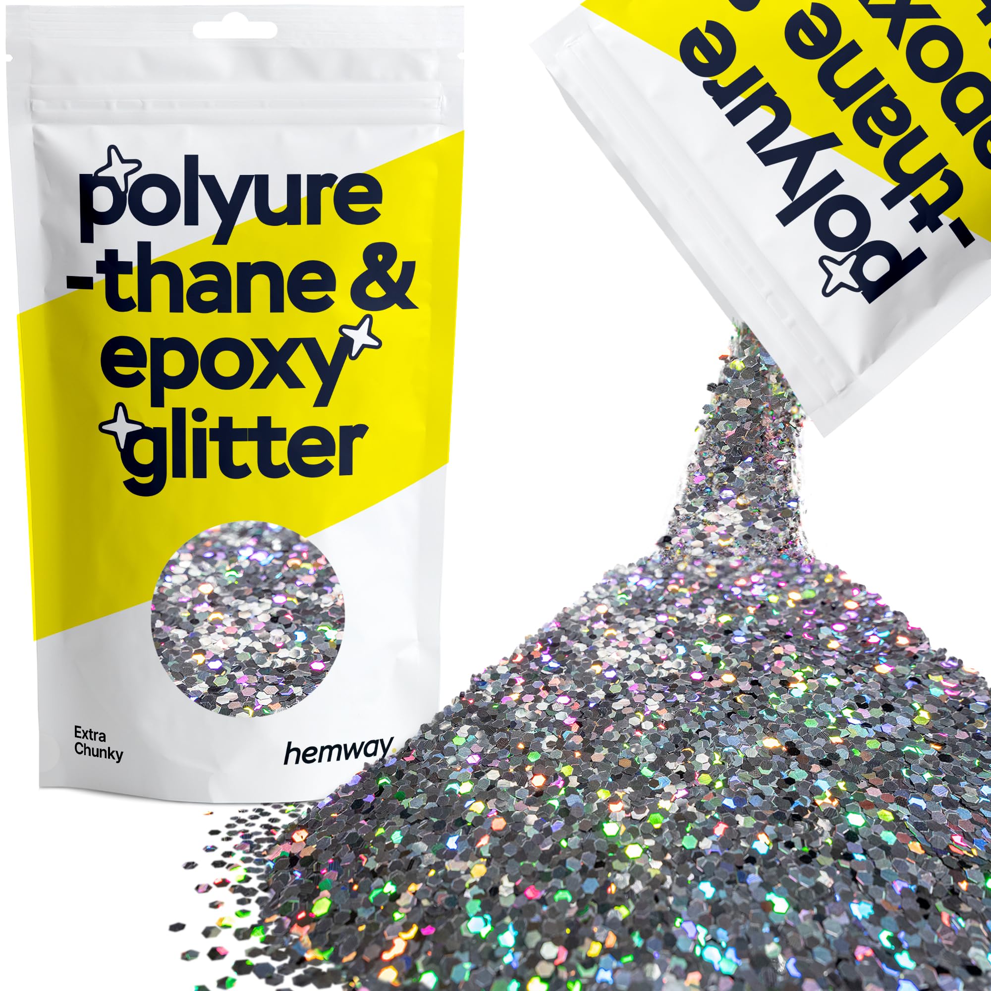 Hemway Resin Glitter Bronze Brown 100g Super Chunky | Polyurethane & Epoxy Glitter for Resin Crafts, Tumblers, Coasters, Floor & Table Art — view 259