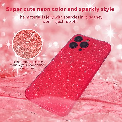 Miniatura 3 de Funda para iPhone 15 Pro Max con purpurina, para iPhone 15 Pro Max, funda de teléfono para mujeres y niñas, funda delgada y suave de silicona