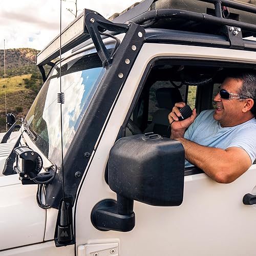 Miniatura 5 de Midland Antena de látigo de ganancia MXTA26 MicroMobile de 6 DB, salida de señal cuádruple, antena de 32 pulgadas