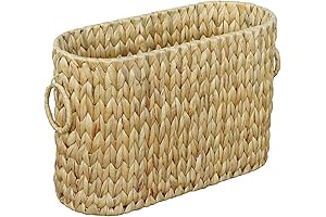 Water Hyacinth Toilet Paper Organizer Storage