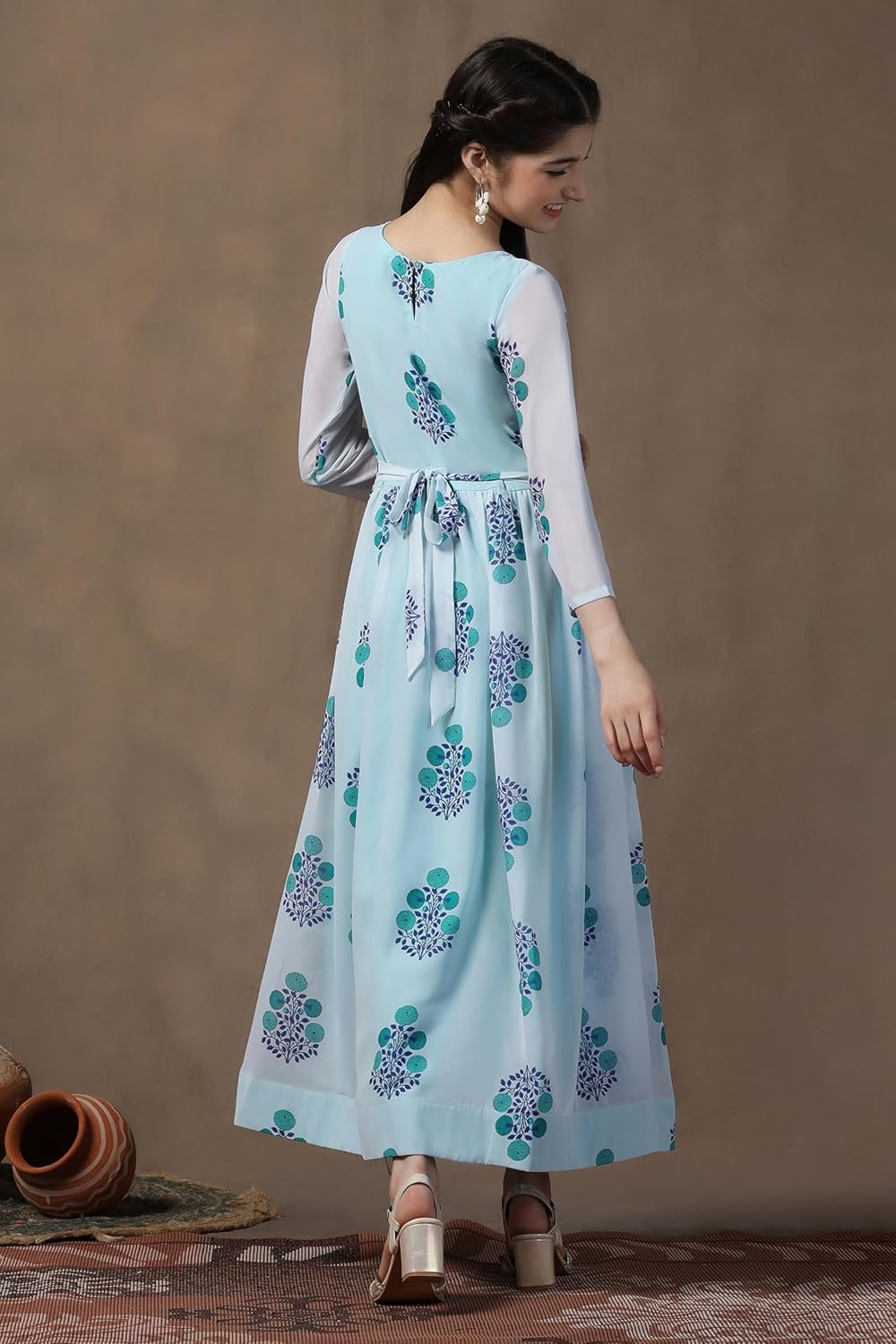 Fashion Dream Girl's Floral Printed Maxi Length Dress offers donot miss 2 Fashion Dream Girl's Floral Printed Maxi Length Dress offers donot miss