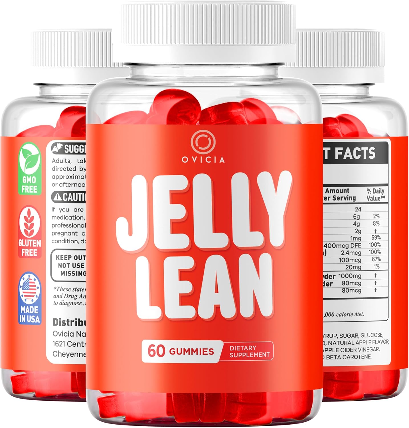 JellyLean supplement – packaging and label