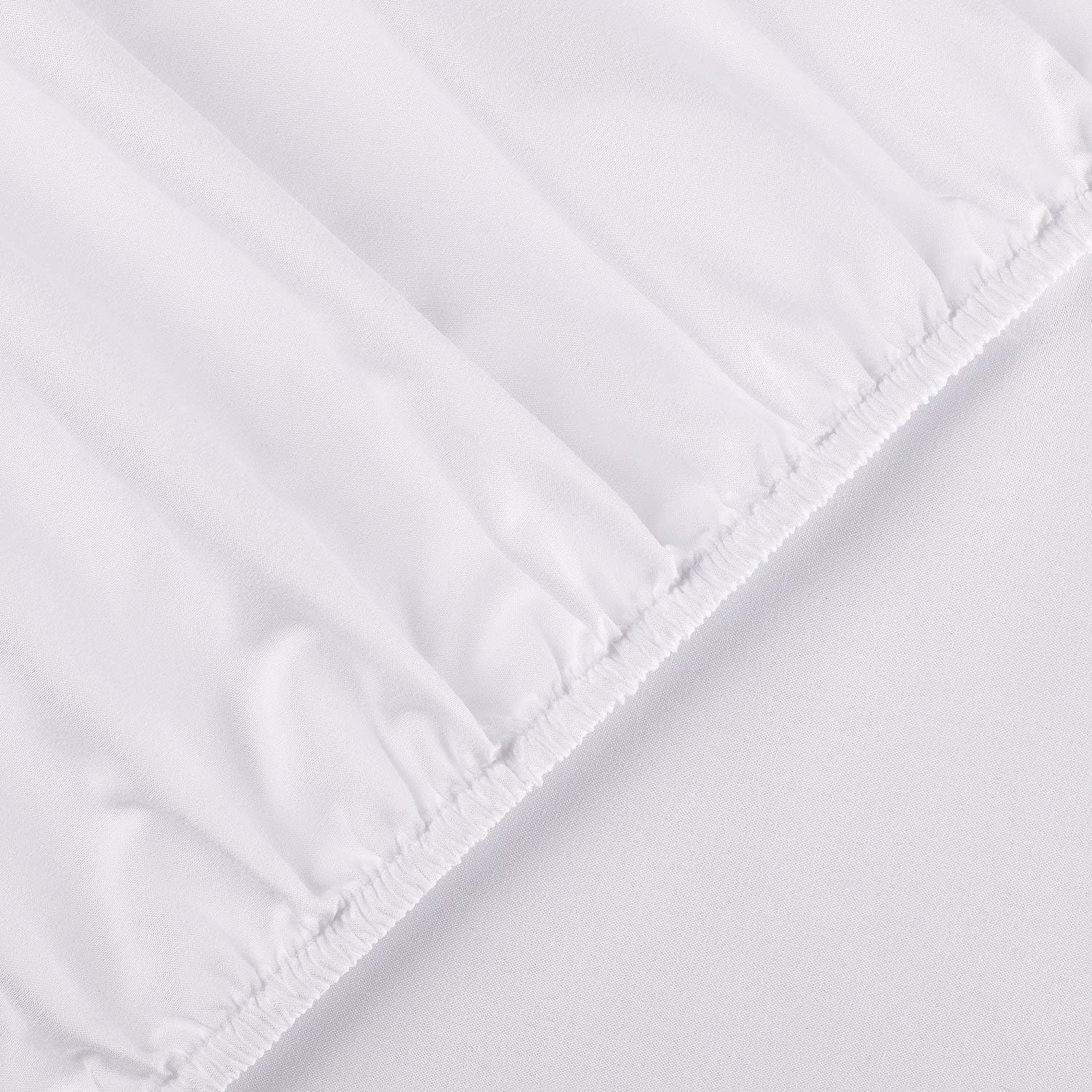 Twin XL Sheet Sets - 1 White Pillow Case, Flat and Deep Pocket Fitted Sheet - Extra Soft Breathable White Sheets - Cooling Twin XL Sheets - Bedding Set - Fade Resistant (Twin XL, White)