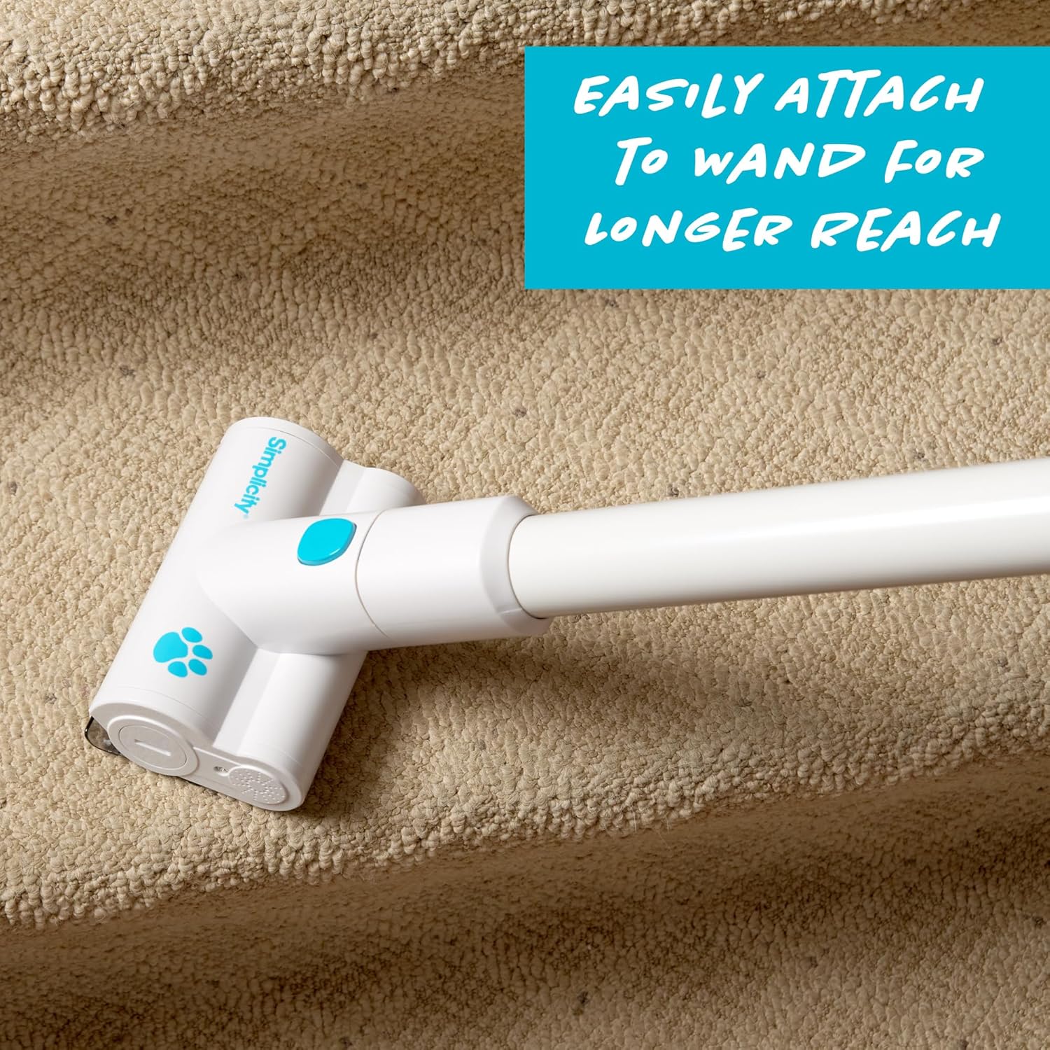 Simplicity Vacuums Pet and Upholstery Tool S67TURBO, Motorized Accessory Only for the S67 Cordless Stick and Hand Vacuum, Ideal for Cleaning Pets Hair, Stairs, Furniture, Cars, and More