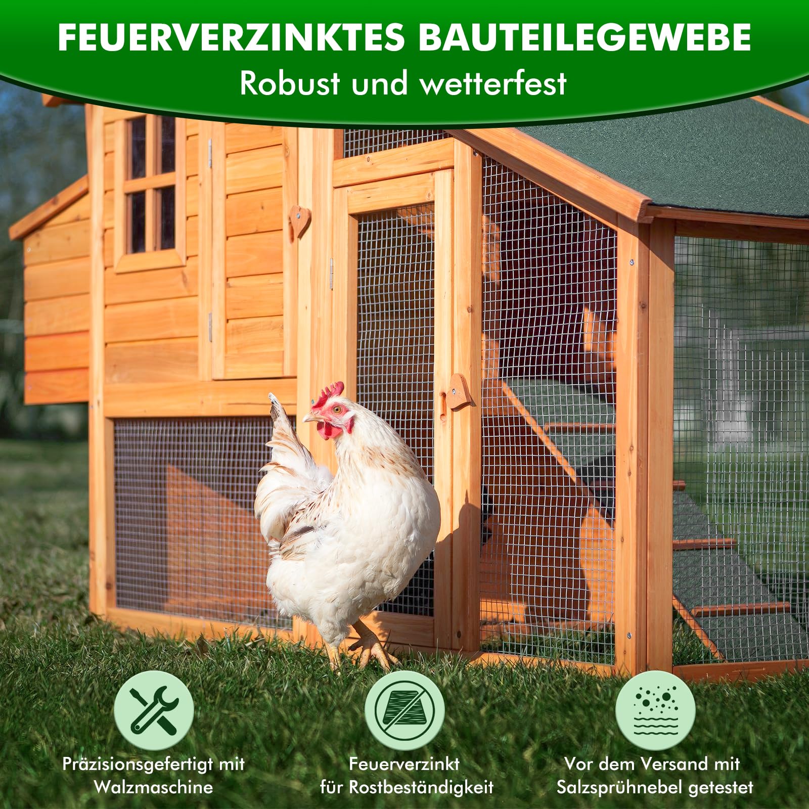 1 m x 25 m Malla de Alambre Fino, 0,7 mm Grosor Galvanizada Red para Pájaros, Cerca para Conejos, Cerca para Perros, Cerca para Gallinas para Conejos Aviarios Gallinas y Jardín