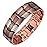 Feraco 3X Strength Copper Bracelets for Men Magnetic Bracelet with 3 Row Neodymium Magnets Adjustable Length, Pure Copper Jewelry Gifts for Men (Copper, Tyre Graphics)
