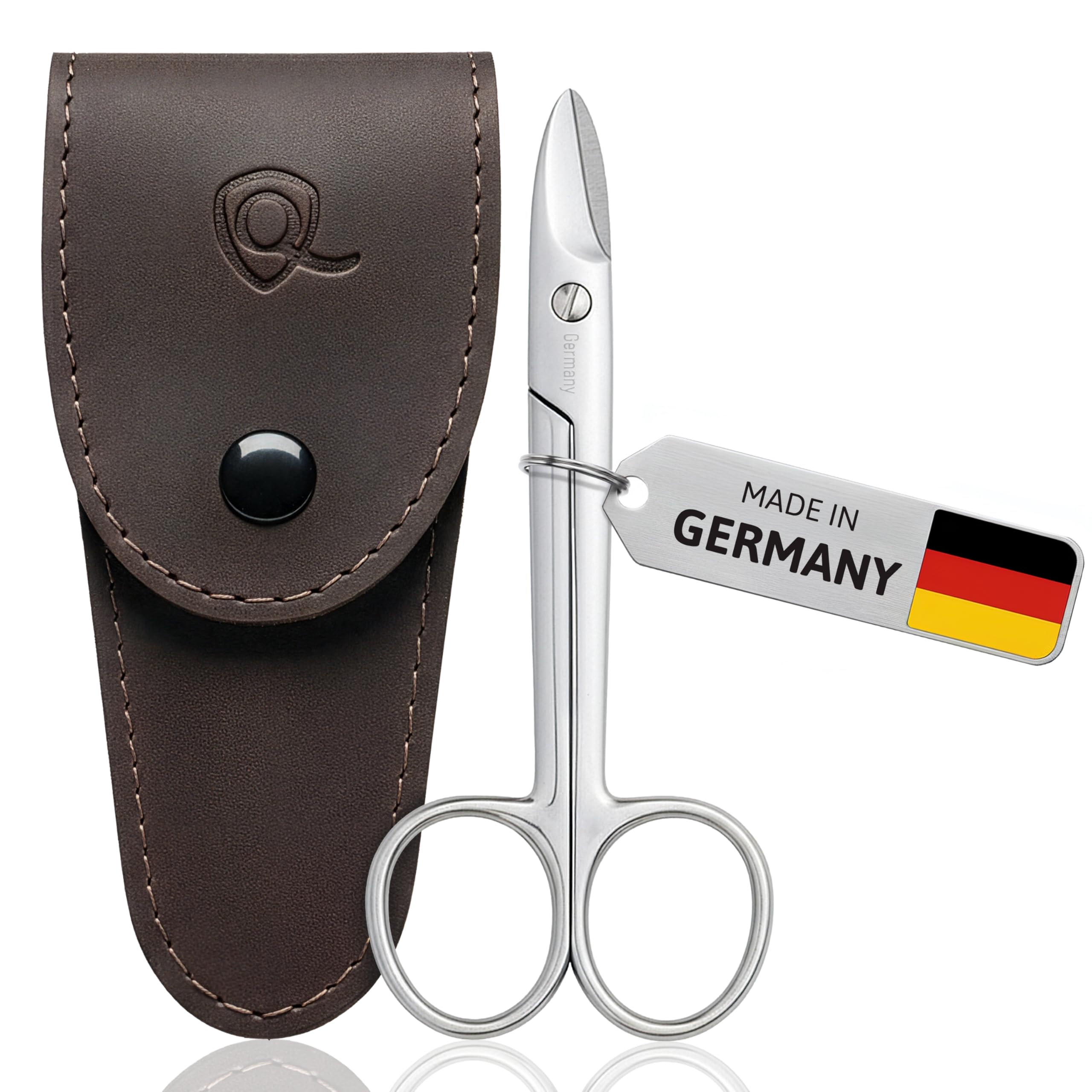 marQus - Toenail Scissors made in Germany - for precise cutting of thick nails, suitable as pedicure tool, with Premium Storage Case