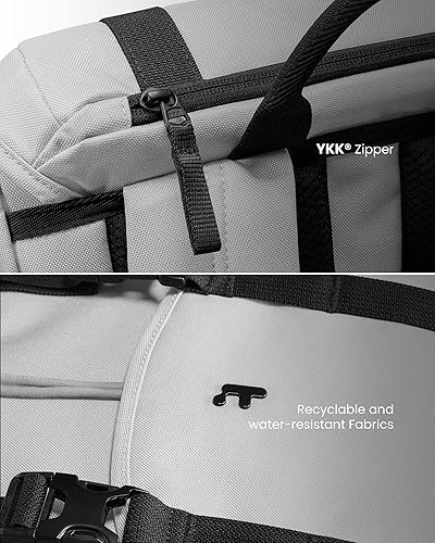 Miniatura 7 de tomtoc Mochila para portátil con solapa de 22 litros, ligera, resistente al agua, Gris, Vintage