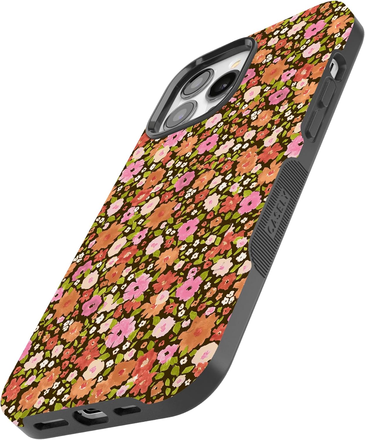 Casely iPhone 13 Pro Max Case | Rustic Roses | Boho Bouquet | Bold Protective Design | Compatible with MagSafe