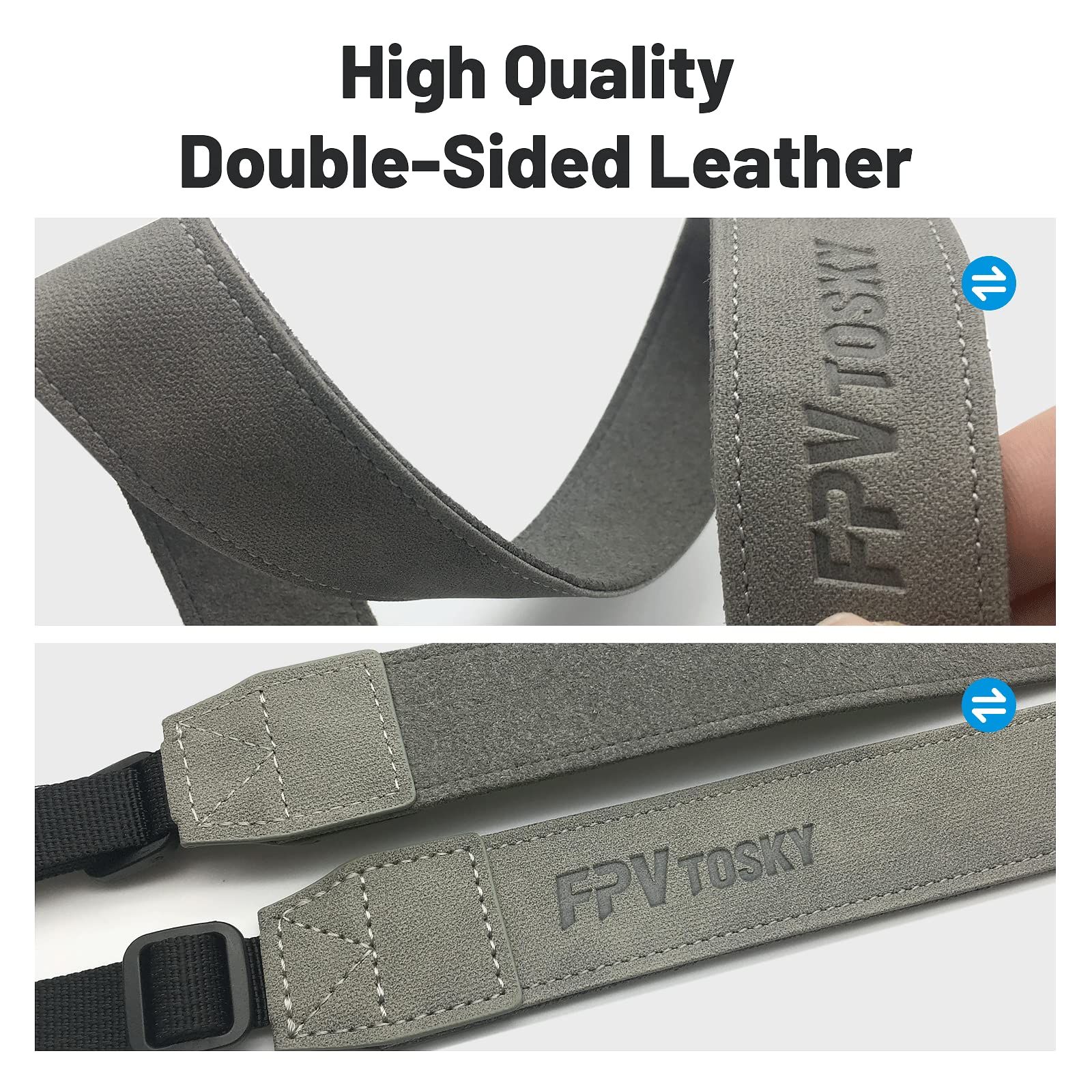 Cordon équilibre Manette DJI FPVtosky - Pour RC/RC2 - Cuir Souple