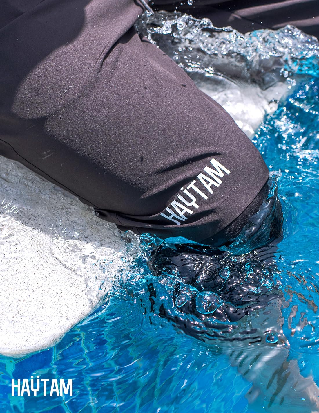 HAYTAM Maillot de Bain pour Les Musulman Sarouel de Bain Short Homme Long Awrah Short de Bain awra Homme Séchage Rapide Idéal Natation