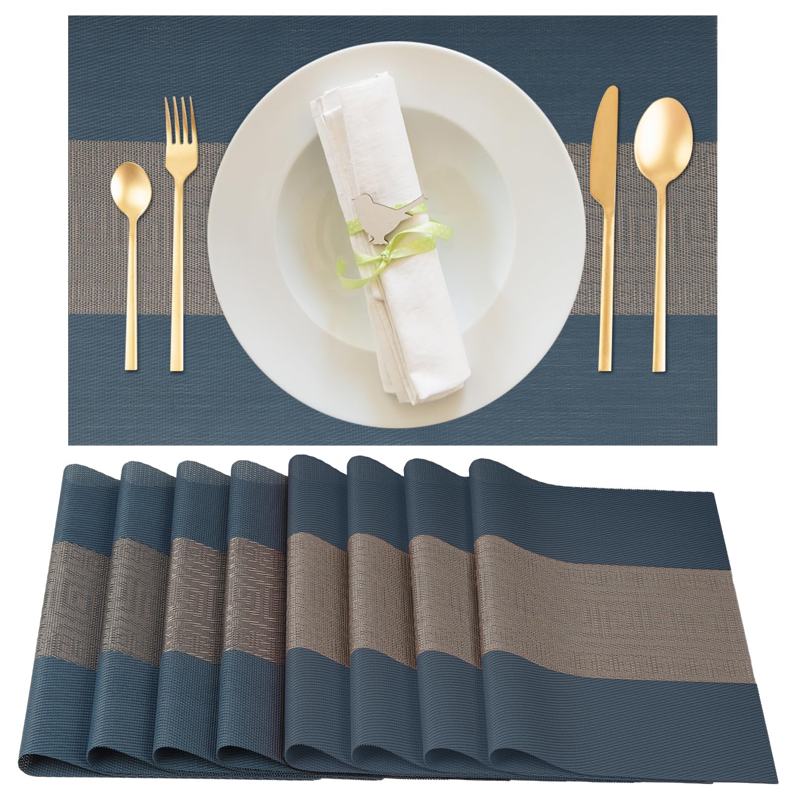 gucass lot de 8 sets de table lavable