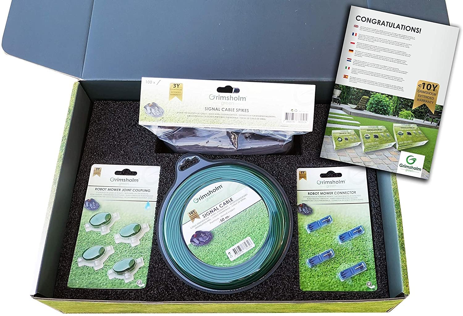 Grimsholm Green - Kit de reparación para cable de limitación (50 m)