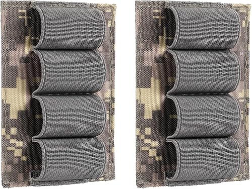 Paquete de 2 Portadores Tácticos de Cartuchos de Escopeta para Culata para Rifles, Portador de Munición de Cartuchos Molle para Calibre 12/20