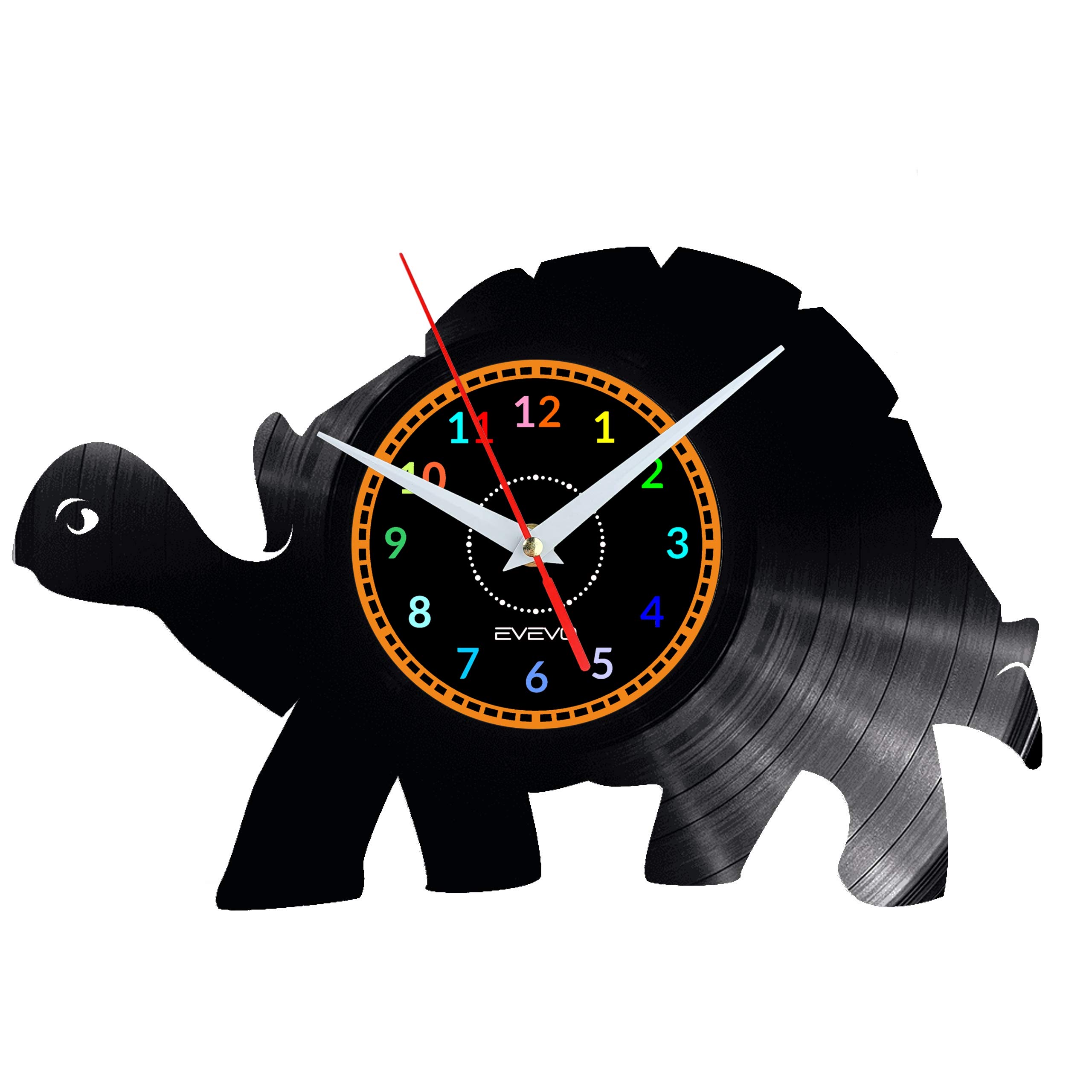 Horloge murale tortue en vinyle déco moderne exotique W1782