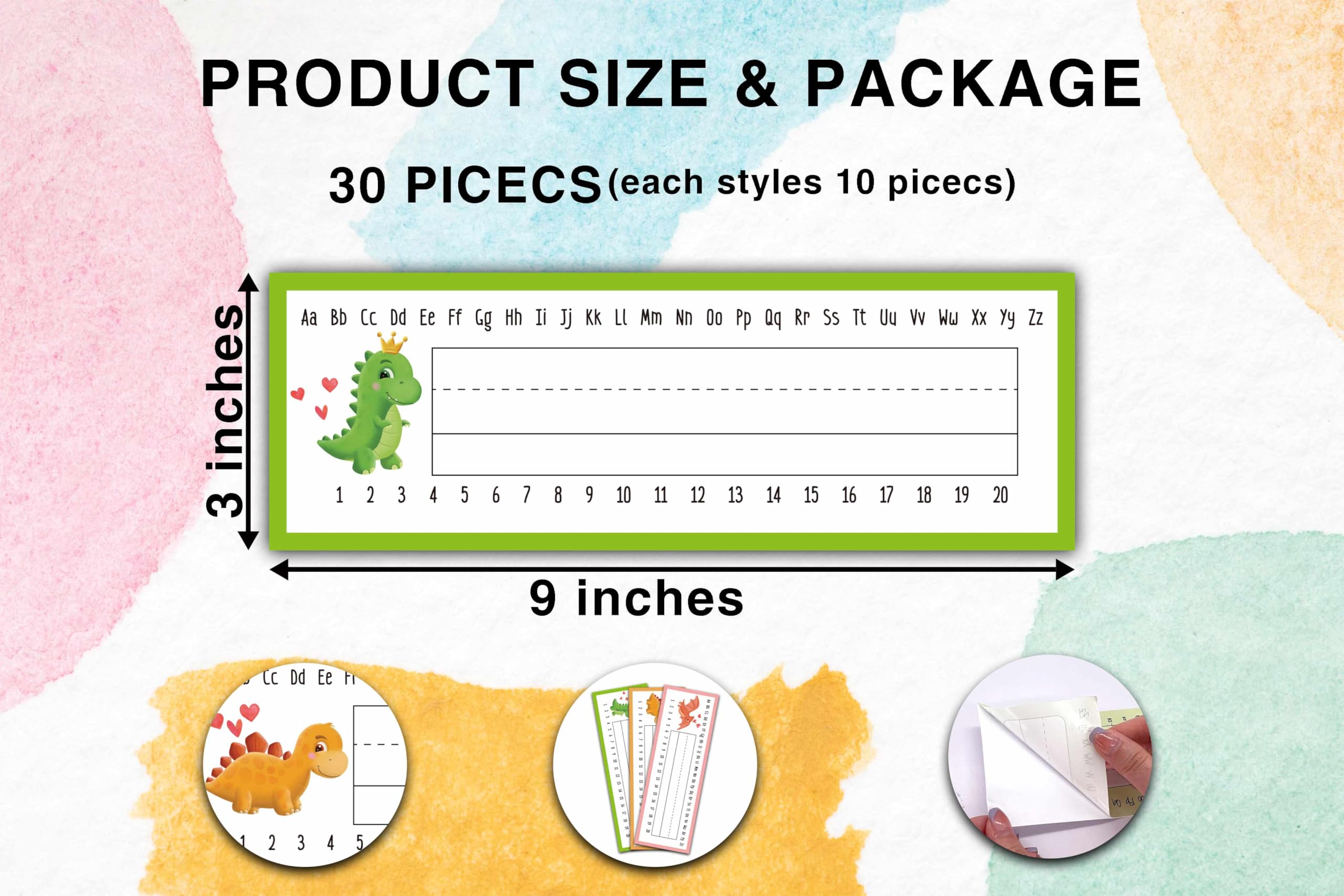 Desk Name Tag Classroom, Dinosaur Love Theme Name Plate for Desk Labels, Name Tags for Student Desk Labels Locker Stickers, School Teaching Students Supplies A06 - Image 2