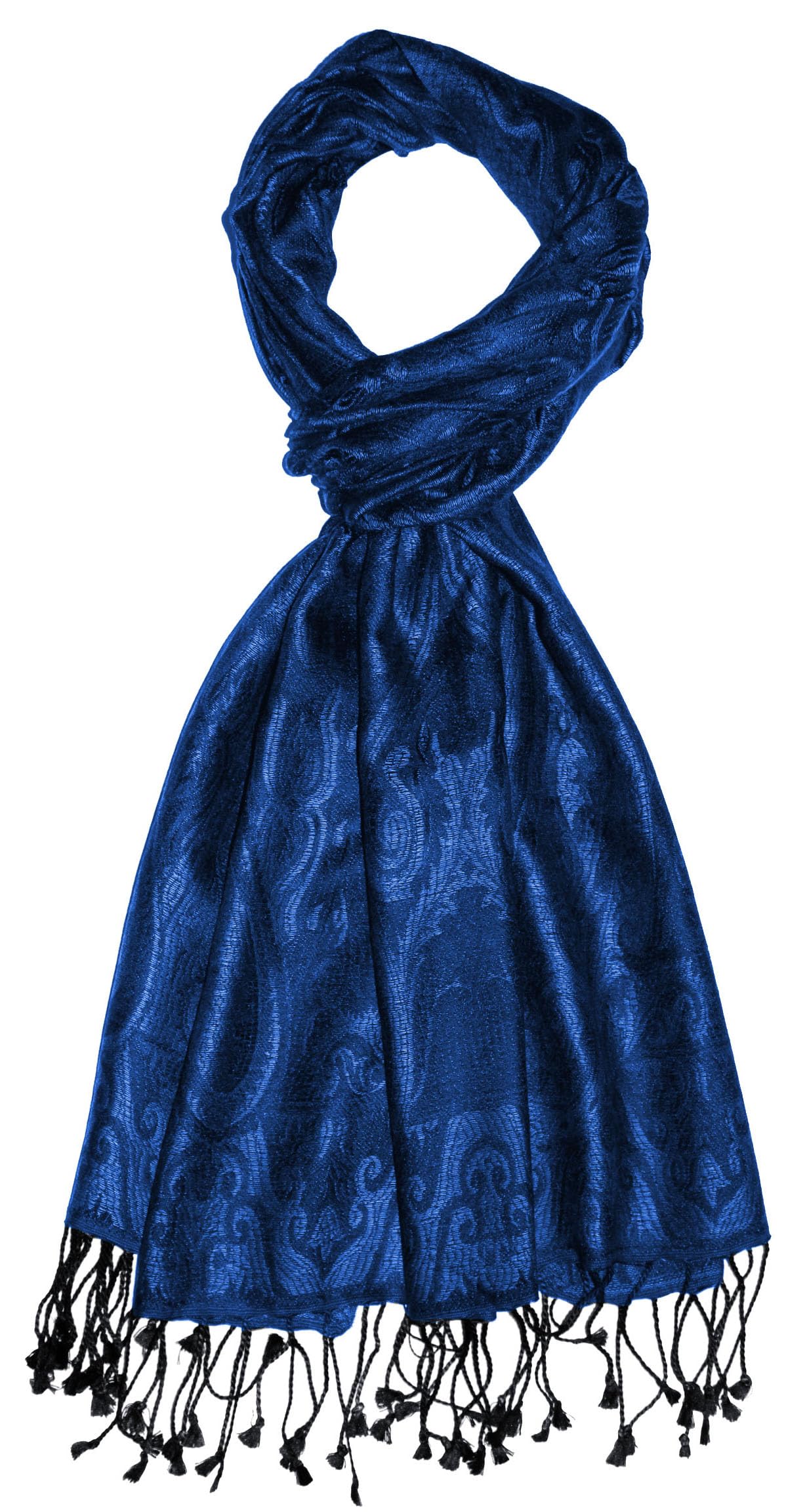 Lorenzo Cana Pashmina Damen - Schal Schaltuch jacquard gewebt 100% Seide Paisley Muster Seidenschal Seidentuch Ton in Ton