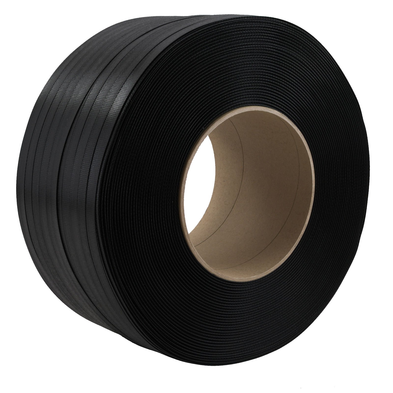 KK Verpackungen Umreifungsset 16 mm PP | 1 Rolle 2000 m Umreifungsband, Abrollwagen, Verschlussgerät, 100 Verschlusshülsen verzinkt | Spanngerät für PET/PP Band | Reißfestigkeit 215 kg