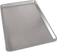 Nordic Ware XL Extra Large Baking Sheet Pan 21x15 Inch Natural Aluminum Big Sheet with Warp-Proof Steel Rim, USA Made