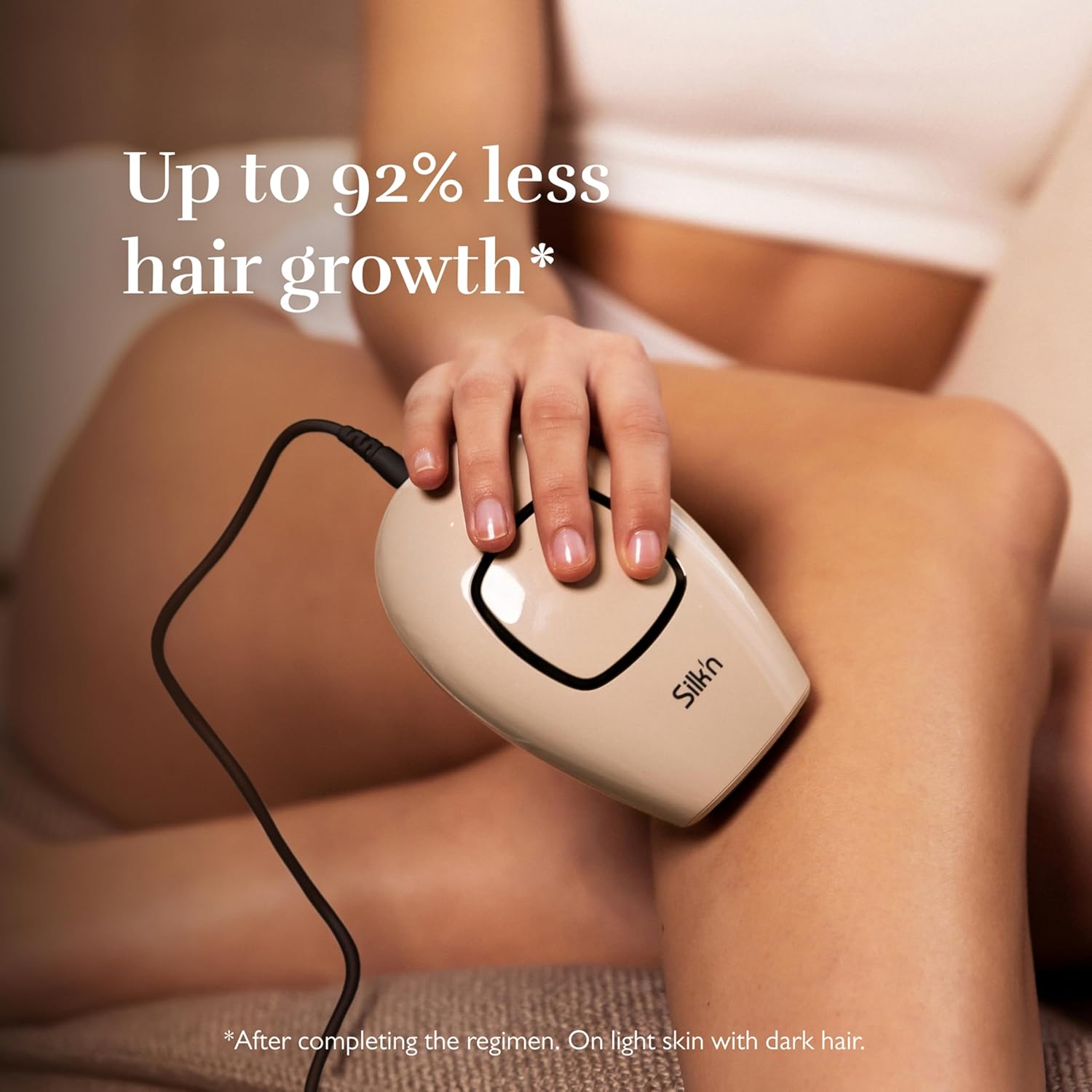 Silk'n Infinity Fast Compact IPL Laser Hair Removal Device for Women and Men, Painless Permanent Hair Reduction at Home for Face and Body, Automatic Skin Color Sensor, Ultra Fast, Travel Case Included